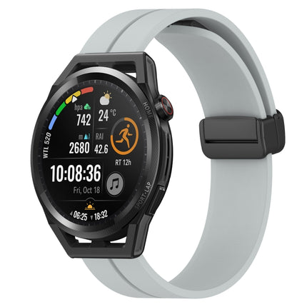 22mm Solid Color Magnetic Clasp Silicone Watch Band, For Huawei Watch GT Runner, For Huawei Watch 3