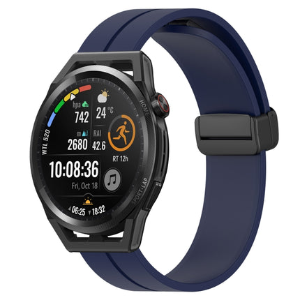 22mm Solid Color Magnetic Clasp Silicone Watch Band, For Huawei Watch GT Runner, For Huawei Watch 3