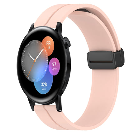 22mm Solid Color Magnetic Clasp Silicone Watch Band, For Huawei Watch GT Runner, For Huawei Watch 3