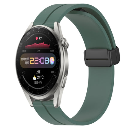 22mm Solid Color Magnetic Clasp Silicone Watch Band, For Huawei Watch 3 Pro, For Huawei GT2 Pro