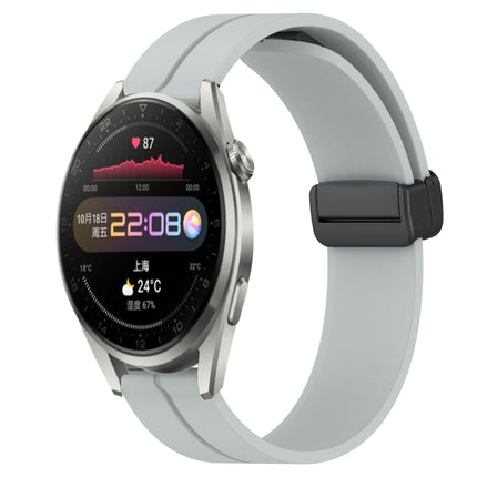 22mm Solid Color Magnetic Clasp Silicone Watch Band, For Huawei Watch 3 Pro, For Huawei GT2 Pro