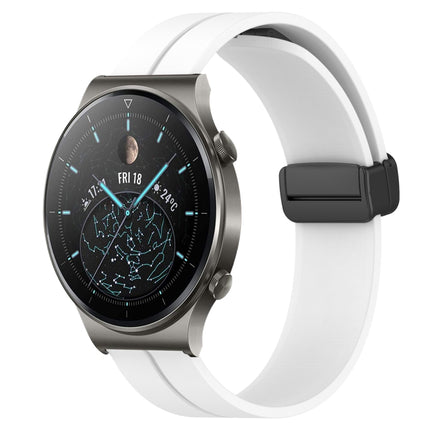 22mm Solid Color Magnetic Clasp Silicone Watch Band, For Huawei Watch 3 Pro, For Huawei GT2 Pro