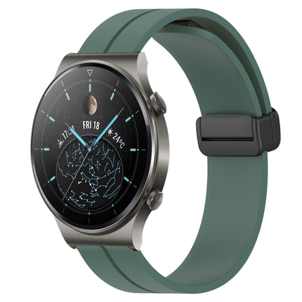 22mm Solid Color Magnetic Clasp Silicone Watch Band, For Huawei Watch 3 Pro, For Huawei GT2 Pro