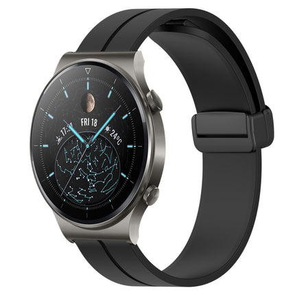 22mm Solid Color Magnetic Clasp Silicone Watch Band, For Huawei Watch 3 Pro, For Huawei GT2 Pro
