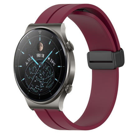 22mm Solid Color Magnetic Clasp Silicone Watch Band, For Huawei Watch 3 Pro, For Huawei GT2 Pro