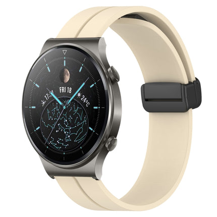 22mm Solid Color Magnetic Clasp Silicone Watch Band, For Huawei Watch 3 Pro, For Huawei GT2 Pro