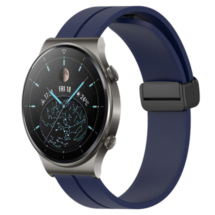 22mm Solid Color Magnetic Clasp Silicone Watch Band, For Huawei Watch 3 Pro, For Huawei GT2 Pro