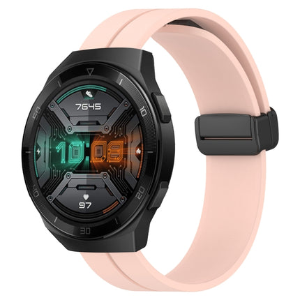 22mm Solid Color Magnetic Clasp Silicone Watch Band, For Huawei Watch GT 2E, For Huawei GT2 46mm