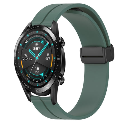 22mm Solid Color Magnetic Clasp Silicone Watch Band, For Huawei Watch GT 2E, For Huawei GT2 46mm