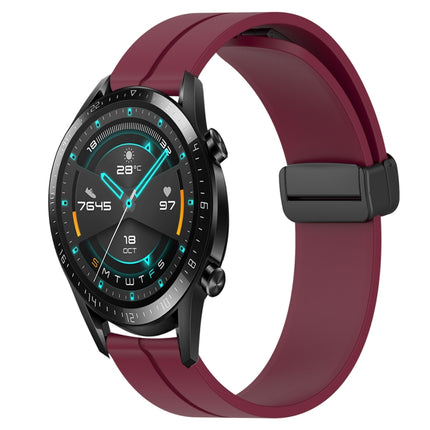 22mm Solid Color Magnetic Clasp Silicone Watch Band, For Huawei Watch GT 2E, For Huawei GT2 46mm