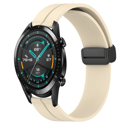 22mm Solid Color Magnetic Clasp Silicone Watch Band, For Huawei Watch GT 2E, For Huawei GT2 46mm
