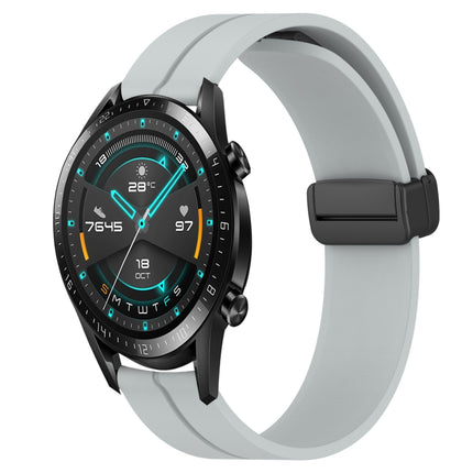 22mm Solid Color Magnetic Clasp Silicone Watch Band, For Huawei Watch GT 2E, For Huawei GT2 46mm