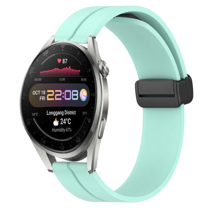 22mm Solid Color Magnetic Clasp Silicone Watch Band, For Huawei Watch 3 Pro New