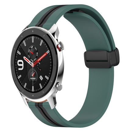 22mm Folding Magnetic Clasp Silicone Watch Band, For Amazfit GTR 4, For Amazfit GTR 3