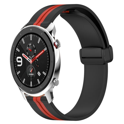 22mm Folding Magnetic Clasp Silicone Watch Band, For Amazfit GTR 4, For Amazfit GTR 3