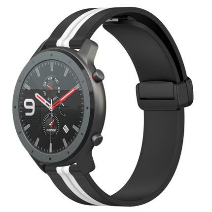 22mm Folding Magnetic Clasp Silicone Watch Band, For Amazfit GTR 47mm