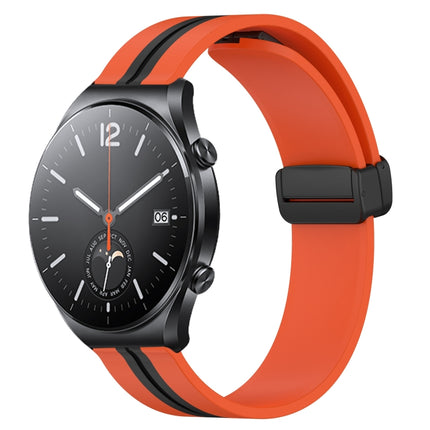 22mm Folding Magnetic Clasp Silicone Watch Band, For Xiaomi MI Watch S1, For Xiaomi MI Watch S1 Pro