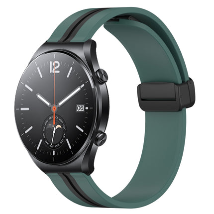 22mm Folding Magnetic Clasp Silicone Watch Band, For Xiaomi MI Watch S1, For Xiaomi MI Watch S1 Pro