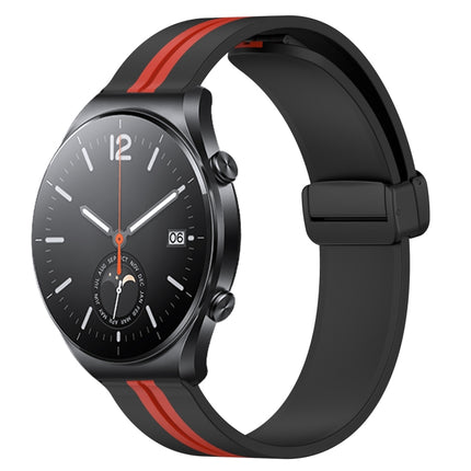 22mm Folding Magnetic Clasp Silicone Watch Band, For Xiaomi MI Watch S1, For Xiaomi MI Watch S1 Pro