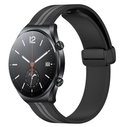 22mm Folding Magnetic Clasp Silicone Watch Band, For Xiaomi MI Watch S1, For Xiaomi MI Watch S1 Pro