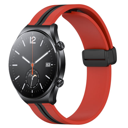 22mm Folding Magnetic Clasp Silicone Watch Band, For Xiaomi MI Watch S1, For Xiaomi MI Watch S1 Pro