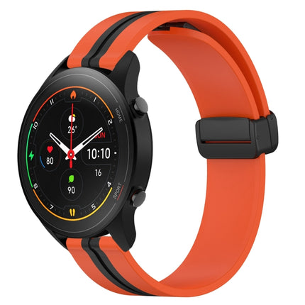 22mm Folding Magnetic Clasp Silicone Watch Band, For Xiaomi MI Watch S1, For Xiaomi MI Watch S1 Pro