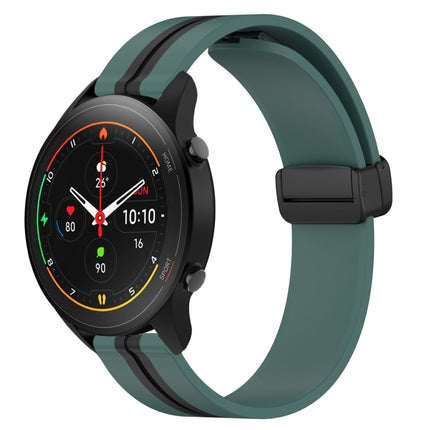 22mm Folding Magnetic Clasp Silicone Watch Band, For Xiaomi MI Watch S1, For Xiaomi MI Watch S1 Pro