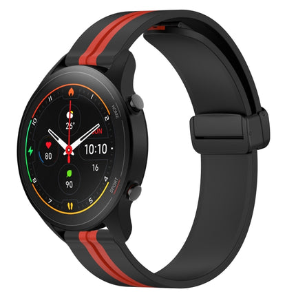 22mm Folding Magnetic Clasp Silicone Watch Band, For Xiaomi MI Watch S1, For Xiaomi MI Watch S1 Pro