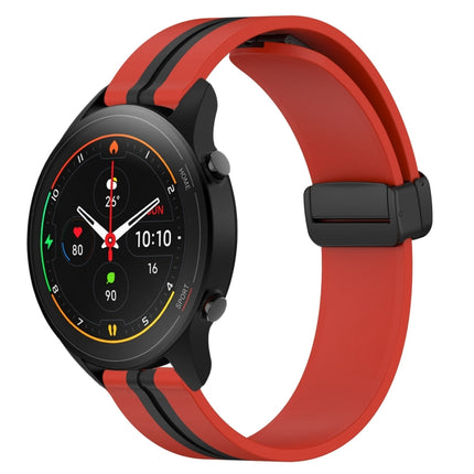 22mm Folding Magnetic Clasp Silicone Watch Band, For Xiaomi MI Watch S1, For Xiaomi MI Watch S1 Pro