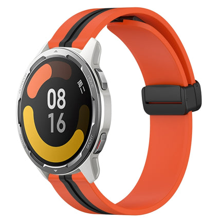 22mm Folding Magnetic Clasp Silicone Watch Band, For Xiaomi MI Watch Color 2, For Xiaomi MI Watch Sport