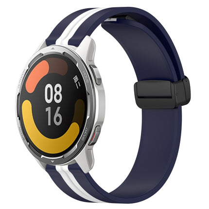 22mm Folding Magnetic Clasp Silicone Watch Band, For Xiaomi MI Watch Color 2, For Xiaomi MI Watch Sport