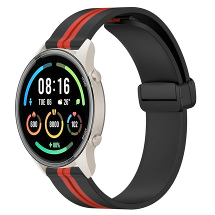 22mm Folding Magnetic Clasp Silicone Watch Band, For Xiaomi MI Watch Color 2, For Xiaomi MI Watch Sport
