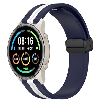 22mm Folding Magnetic Clasp Silicone Watch Band, For Xiaomi MI Watch Color 2, For Xiaomi MI Watch Sport