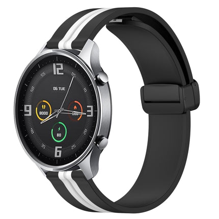 22mm Folding Magnetic Clasp Silicone Watch Band, For Xiaomi MI Watch Color