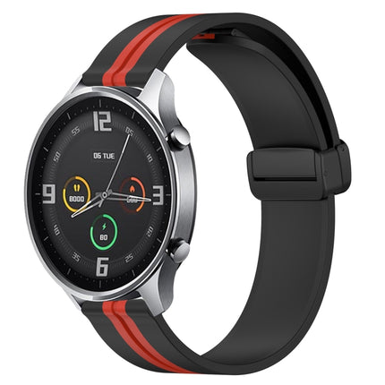22mm Folding Magnetic Clasp Silicone Watch Band, For Xiaomi MI Watch Color