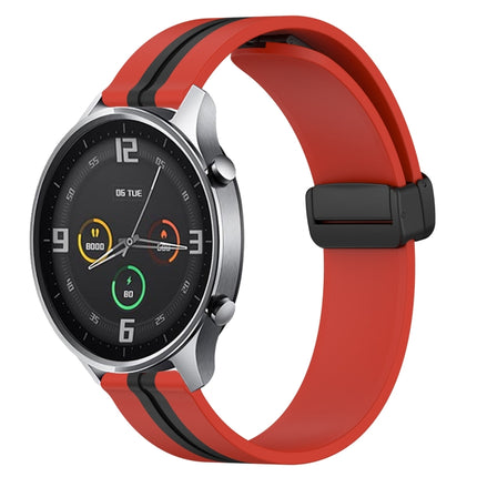 22mm Folding Magnetic Clasp Silicone Watch Band, For Xiaomi MI Watch Color