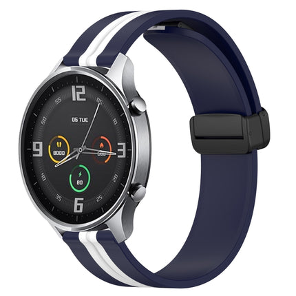 22mm Folding Magnetic Clasp Silicone Watch Band, For Xiaomi MI Watch Color