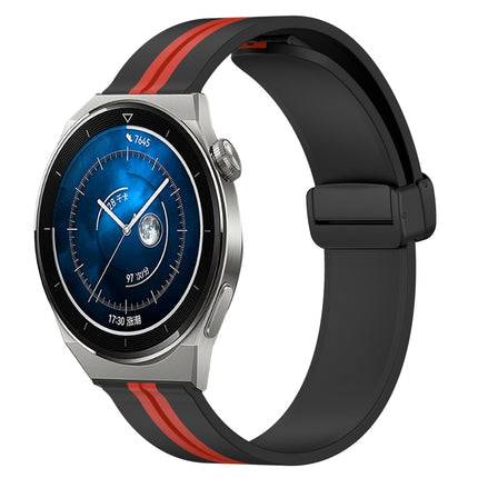 22mm Folding Magnetic Clasp Silicone Watch Band, For Huawei Watch GT3 Pro 46mm, For Huawei Watch GT3 46mm