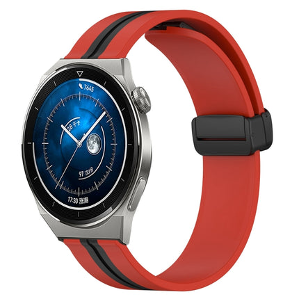 22mm Folding Magnetic Clasp Silicone Watch Band, For Huawei Watch GT3 Pro 46mm, For Huawei Watch GT3 46mm