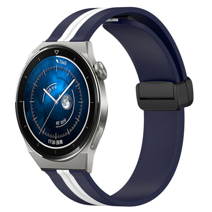 22mm Folding Magnetic Clasp Silicone Watch Band, For Huawei Watch GT3 Pro 46mm, For Huawei Watch GT3 46mm