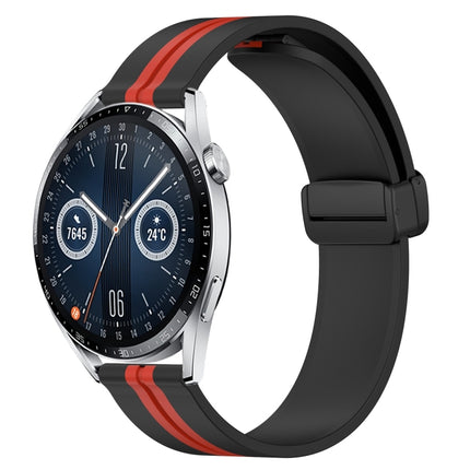 22mm Folding Magnetic Clasp Silicone Watch Band, For Huawei Watch GT3 Pro 46mm, For Huawei Watch GT3 46mm