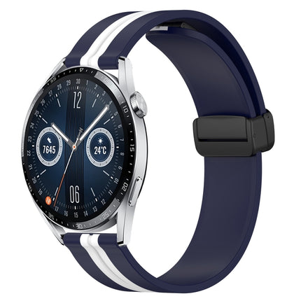 22mm Folding Magnetic Clasp Silicone Watch Band, For Huawei Watch GT3 Pro 46mm, For Huawei Watch GT3 46mm
