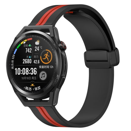 22mm Folding Magnetic Clasp Silicone Watch Band, For Huawei Watch GT Runner, For Huawei Watch 3