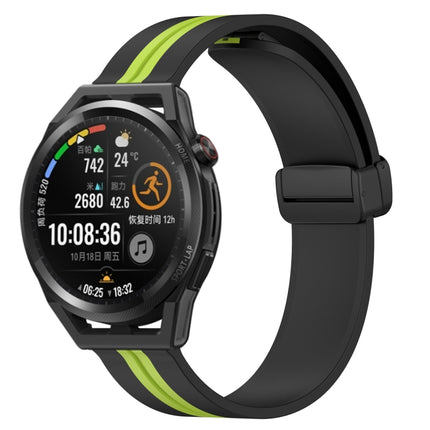 22mm Folding Magnetic Clasp Silicone Watch Band, For Huawei Watch GT Runner, For Huawei Watch 3