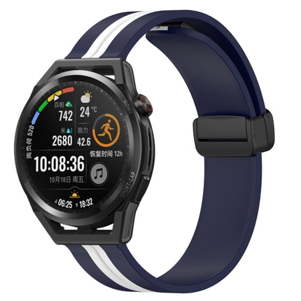 22mm Folding Magnetic Clasp Silicone Watch Band, For Huawei Watch GT Runner, For Huawei Watch 3