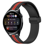 For Huawei Watch 3 / Black+Red