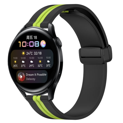 22mm Folding Magnetic Clasp Silicone Watch Band, For Huawei Watch GT Runner, For Huawei Watch 3