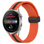 For Huawei Watch 3 Pro / Orange+Black