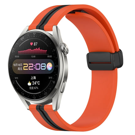 22mm Folding Magnetic Clasp Silicone Watch Band, For Huawei Watch 3 Pro, For Huawei GT2 Pro