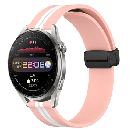 22mm Folding Magnetic Clasp Silicone Watch Band, For Huawei Watch 3 Pro, For Huawei GT2 Pro